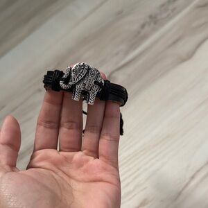 Black and White Elephant Bracelet